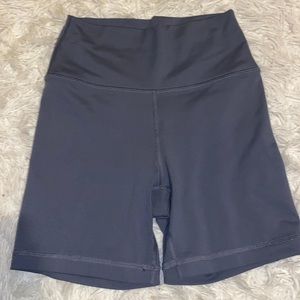 mid gray biker shorts